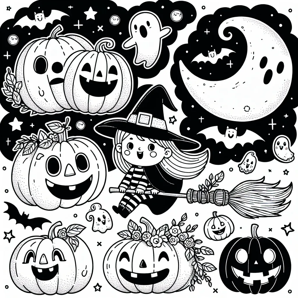 Spooky Fun Awaits with Our Coloring Page Halloween Collection!