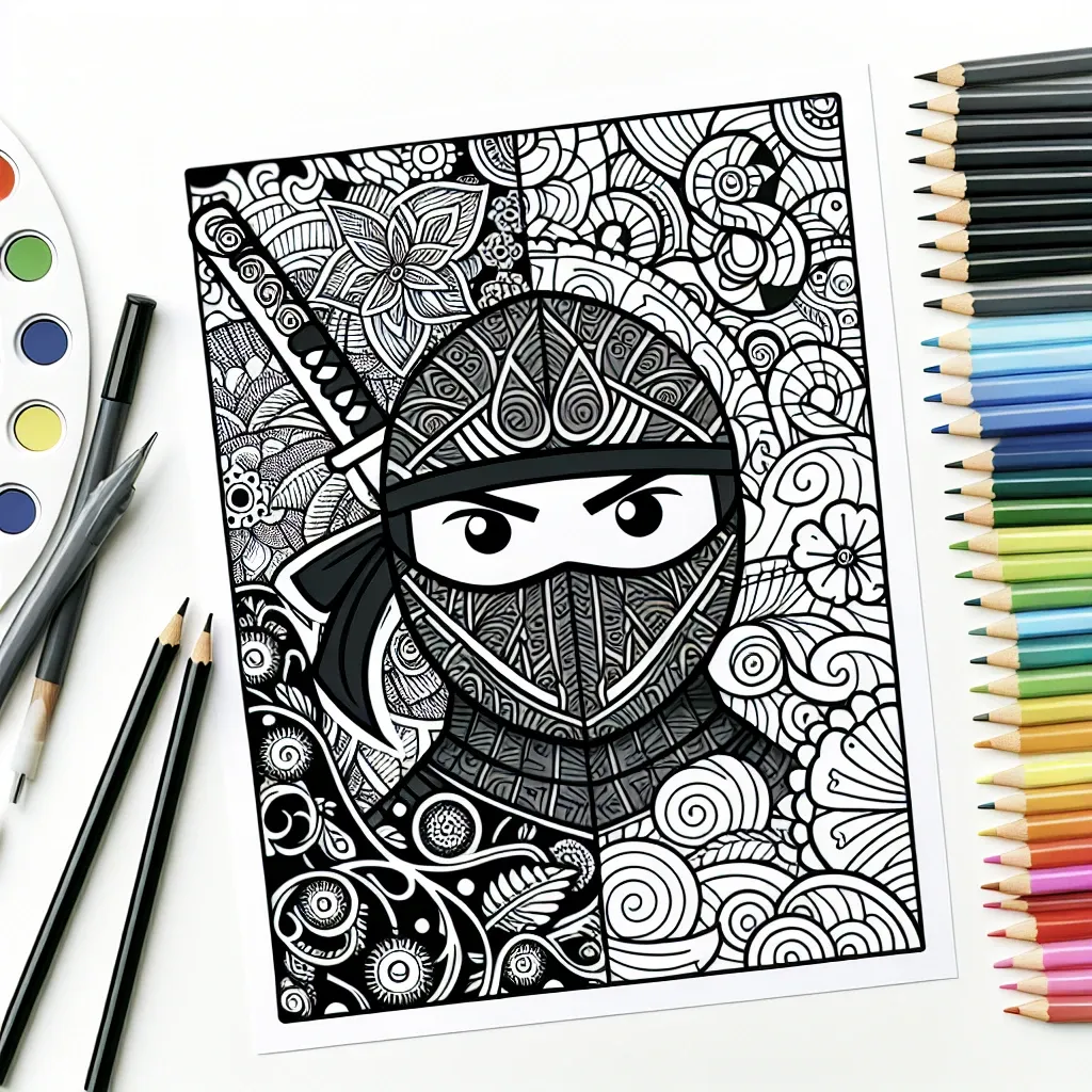 Unleash Your Inner Artist with our Ninja Coloring Page Collection