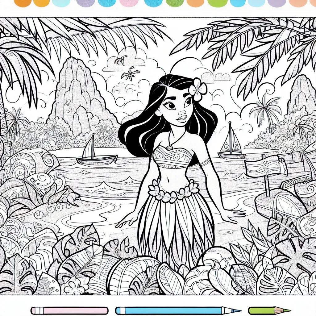 Get Creative with Our Free Moana Coloring Pages – Perfect for Fans of the Movie!