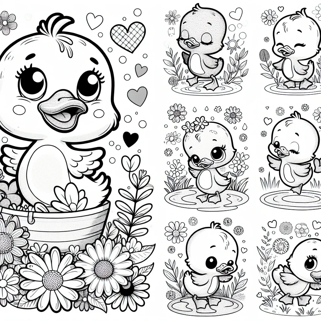 Quack-tastic Fun: Dive into Our Duck Coloring Page Collection!