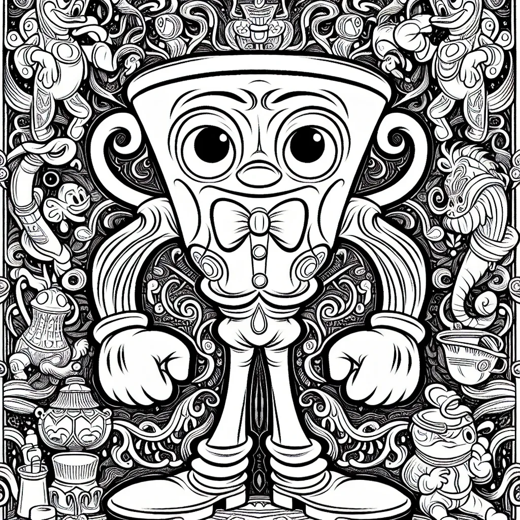 Unleash Your Creativity with a Cuphead Coloring Page – Free Printable Designs for Kids and Adults