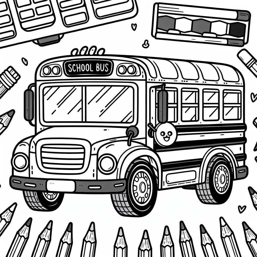 Free Printable School Bus Coloring Page for Kids: Let’s Color and Learn!