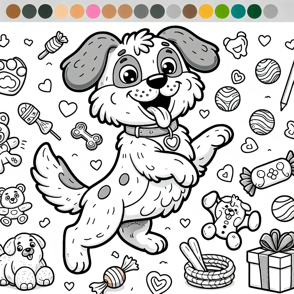 Unleash Your Creativity with a Fun Dog Day Coloring Page!