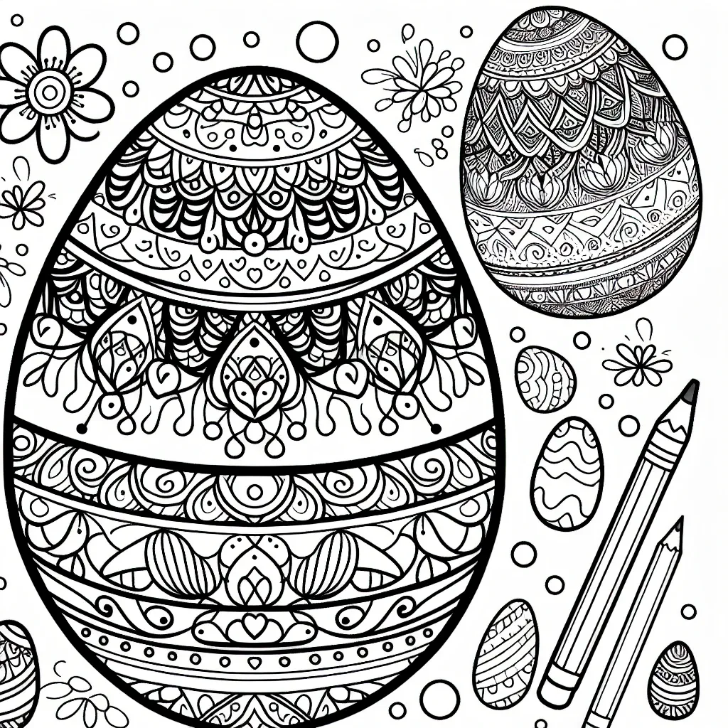 Unleash Your Creativity with Our Easter Egg Coloring Page Collection!