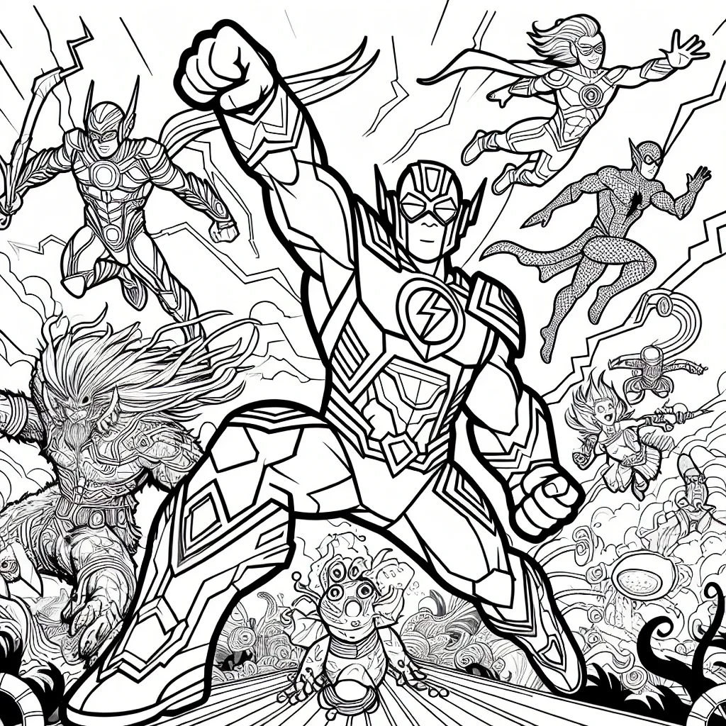 Unleash Your Creativity with Our Super Hero Coloring Page Collection