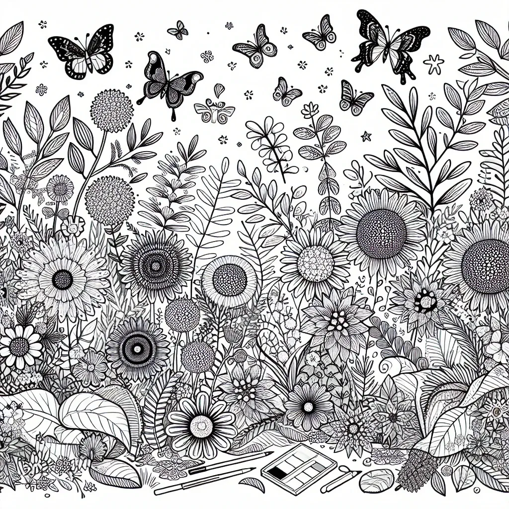 Dive into the Magical World of the Garden of Banban Coloring Page: Let Your Imagination Blossom!