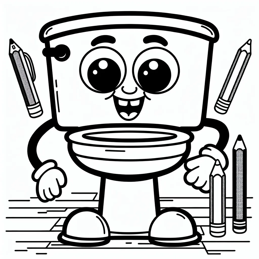 Get Creative with the Skibidi Toilet Coloring Page: A Fun Addition to Your Collection!