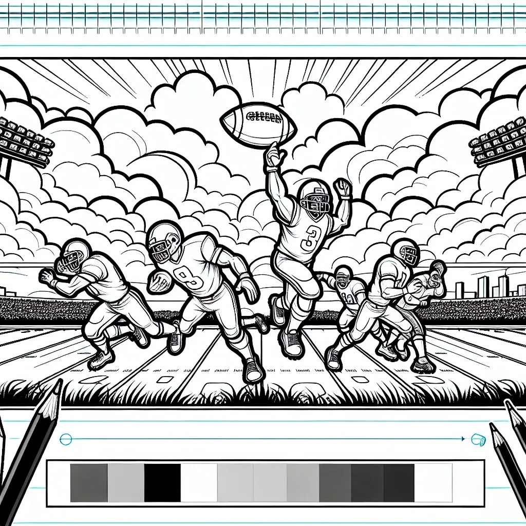 Score Big with Our Football Coloring Pages: Fun and Exciting Designs for Fans of All Ages!