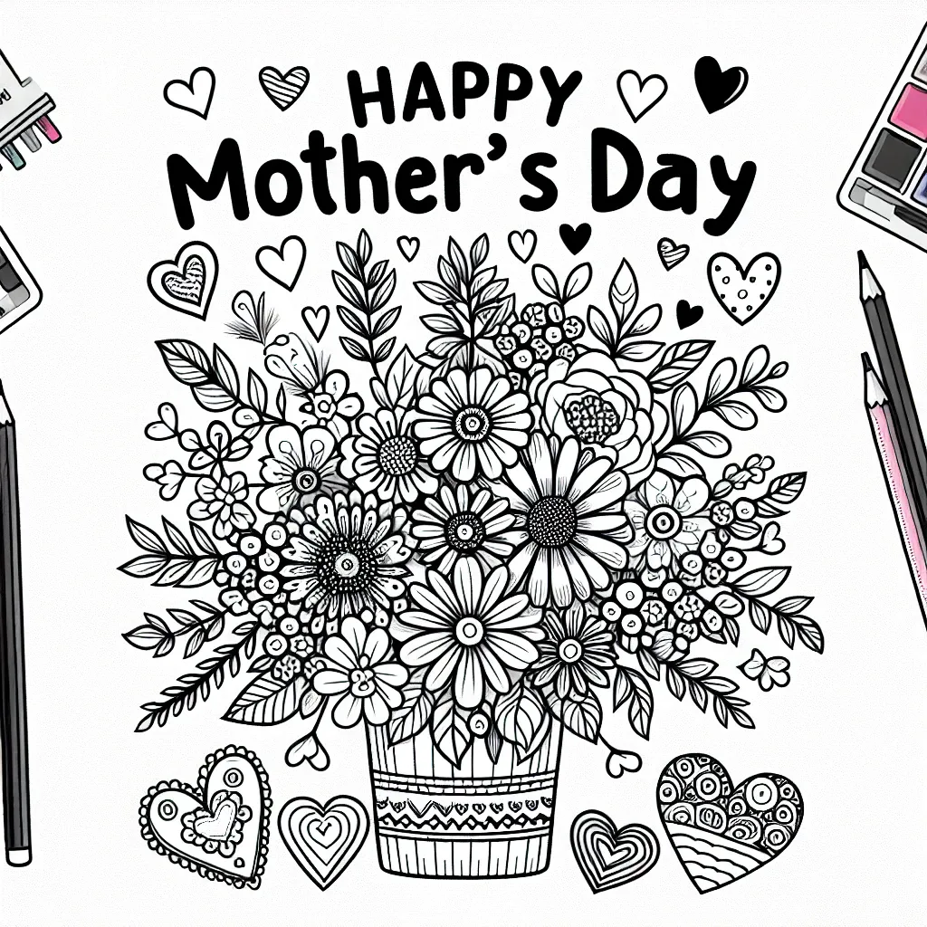 Celebrate Mom with a Happy Mother’s Day Coloring Page Extravaganza!