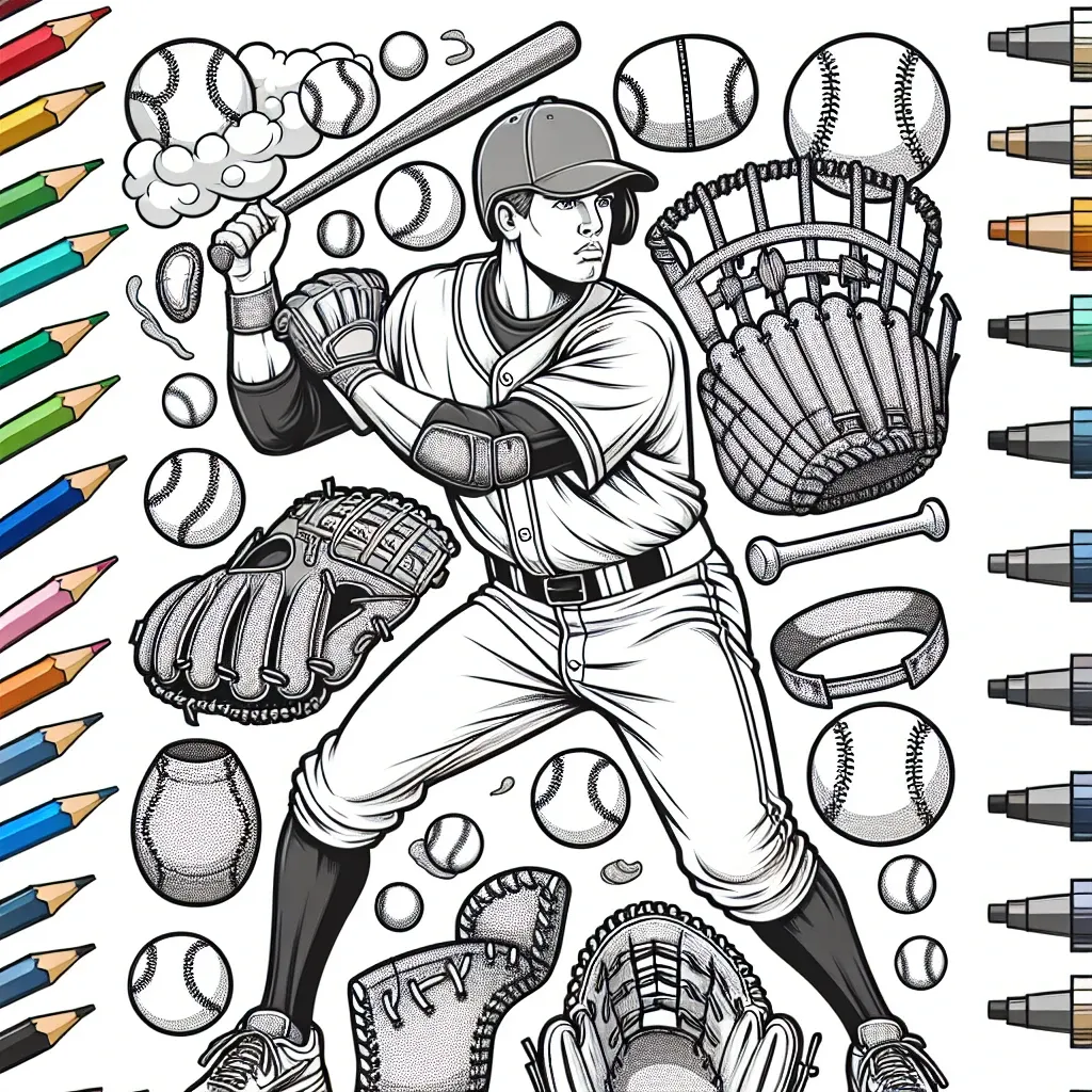 Step Up to the Plate with Our Baseball Coloring Page Collection!