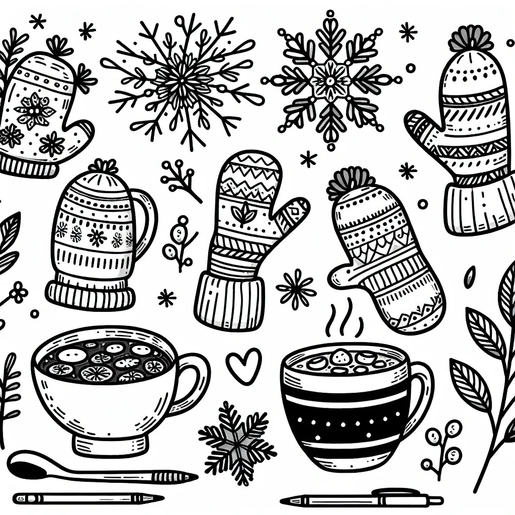 Explore Our Cozy Winter Coloring Page Collection for Fun and Relaxation