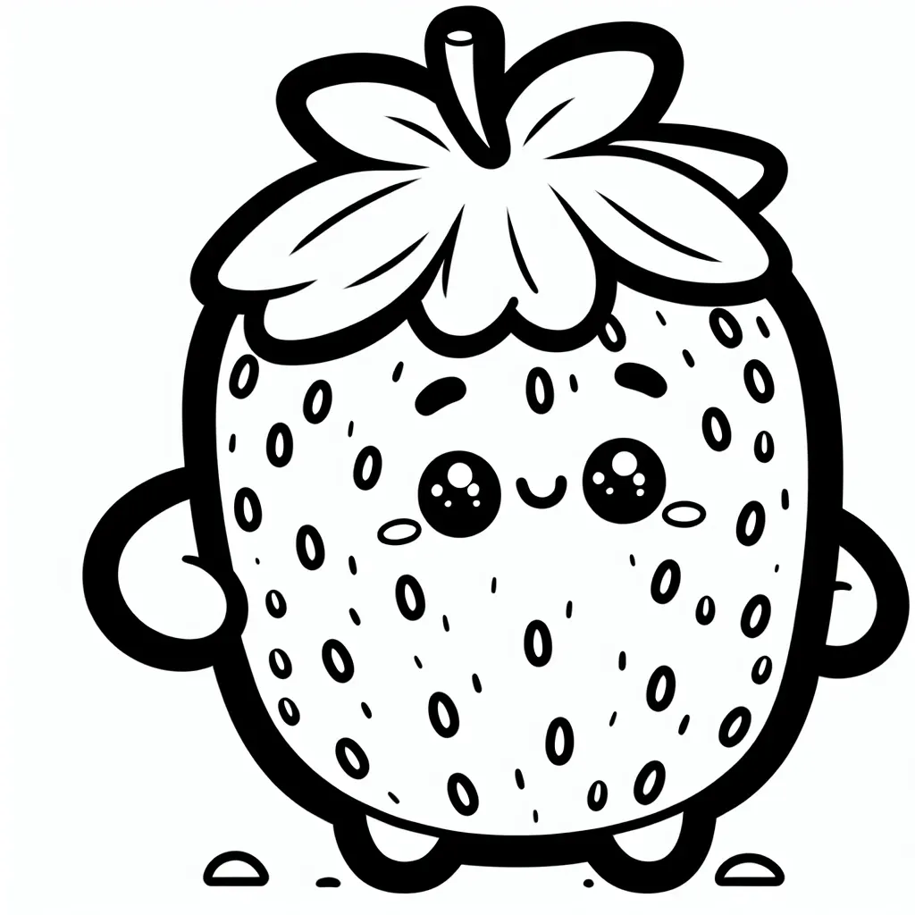 Free Strawberry Coloring Page: Add Some Sweetness to Your Coloring Collection!