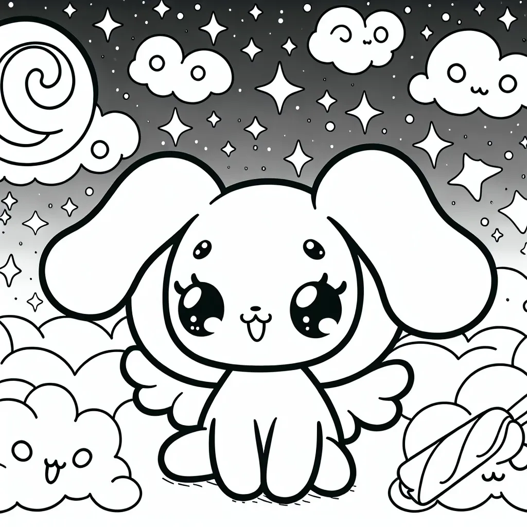 Get Creative with Our Adorable Cinnamoroll Coloring Page!