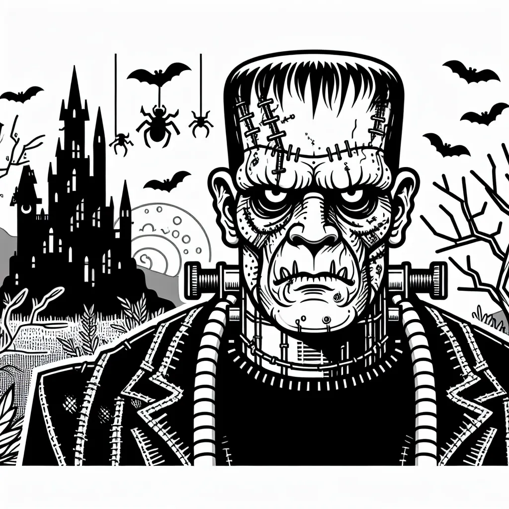 Get Creative with our Frankenstein Coloring Page – Perfect for Halloween Fun!