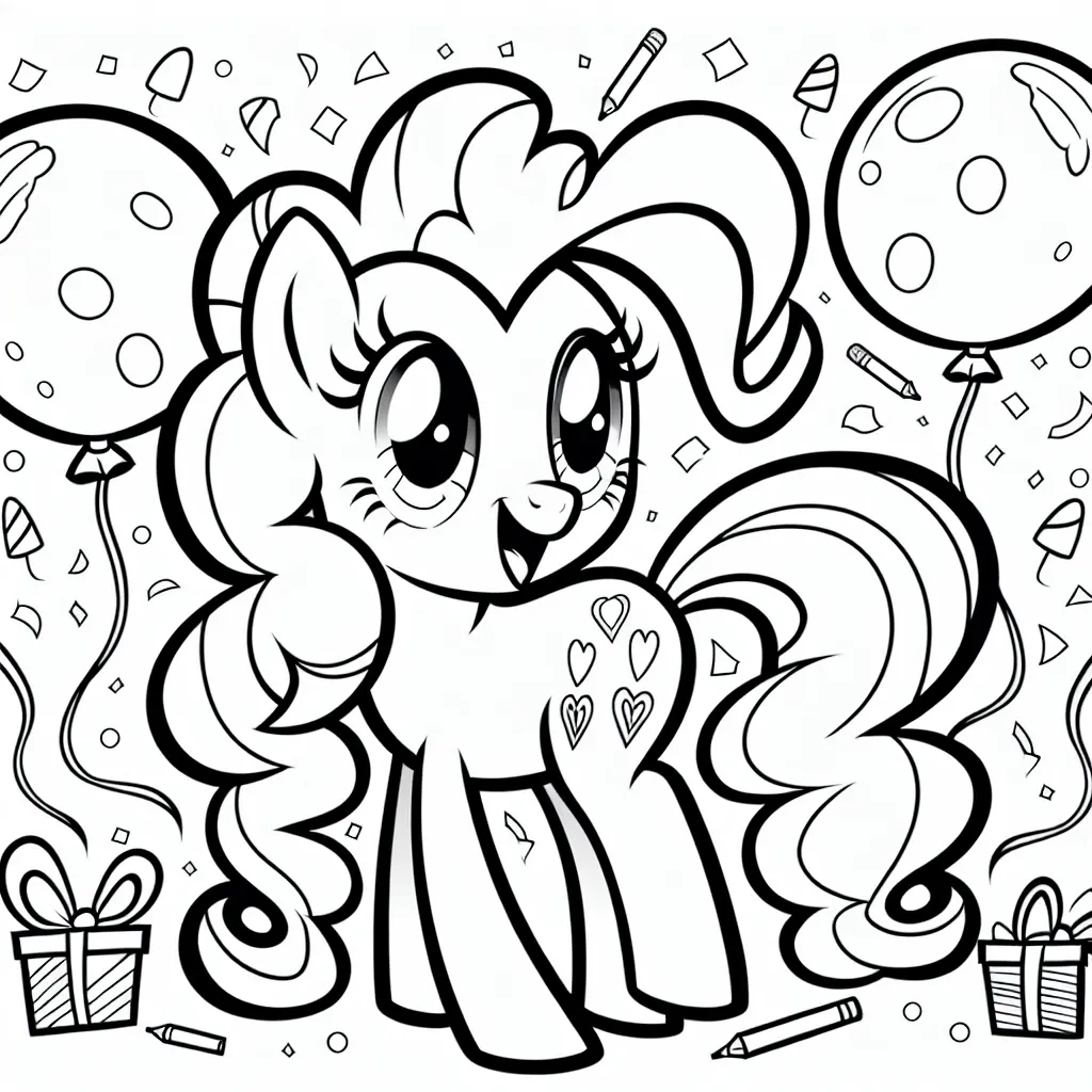 Unleash Your Creativity with a Fun Pinkie Pie Coloring Page!