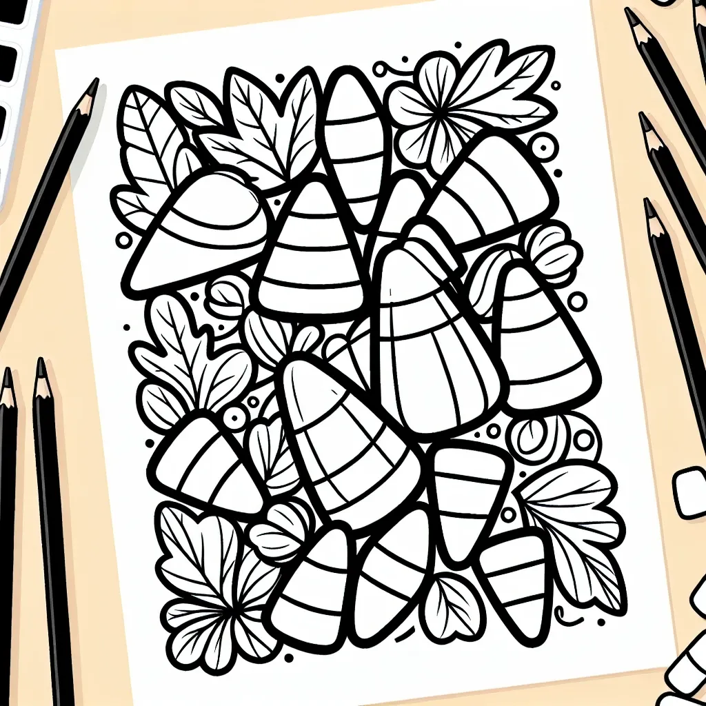 Get Festive with Our Free Candy Corn Coloring Page for Fall Fun!