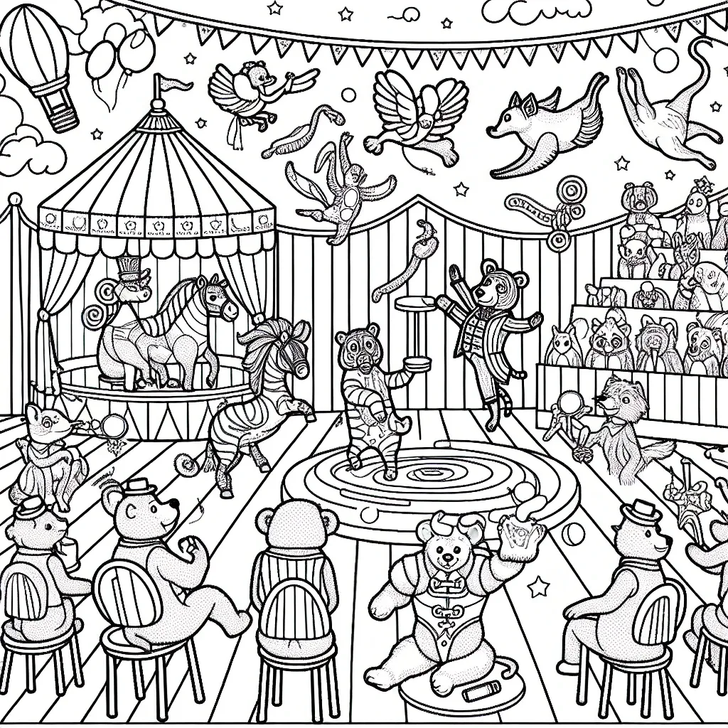 Step Right Up to the Digital Circus Coloring Page Extravaganza!