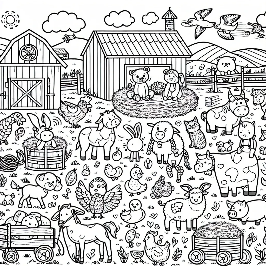 Fun on the Farm: Free Farm Coloring Pages for Kids to Enjoy!