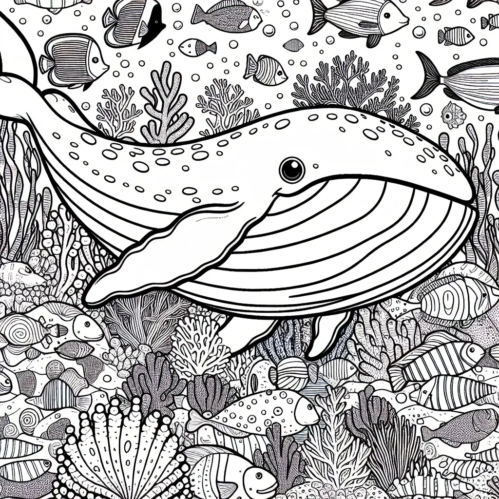 Dive into Fun with Our Whale Coloring Page Collection!