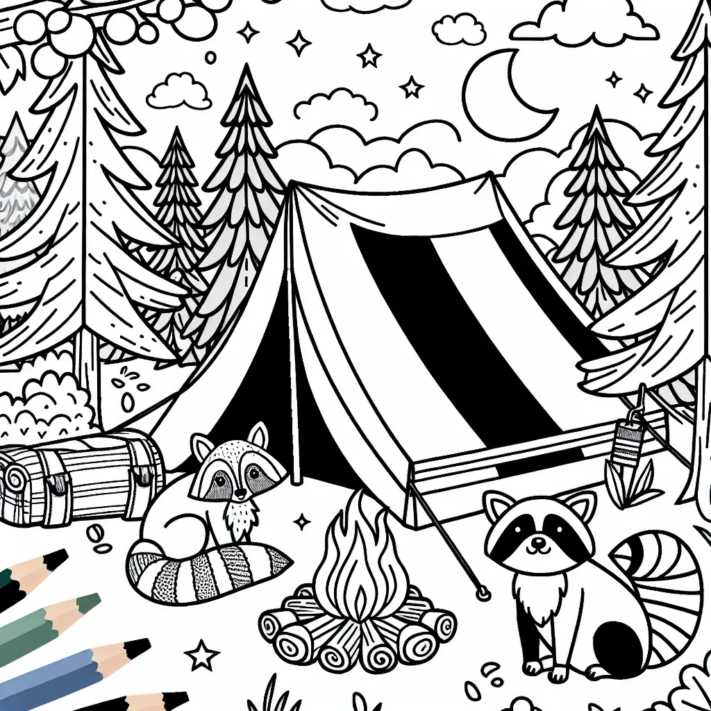 10 Fun Camping Coloring Pages for Kids: Let’s Color the Great Outdoors!