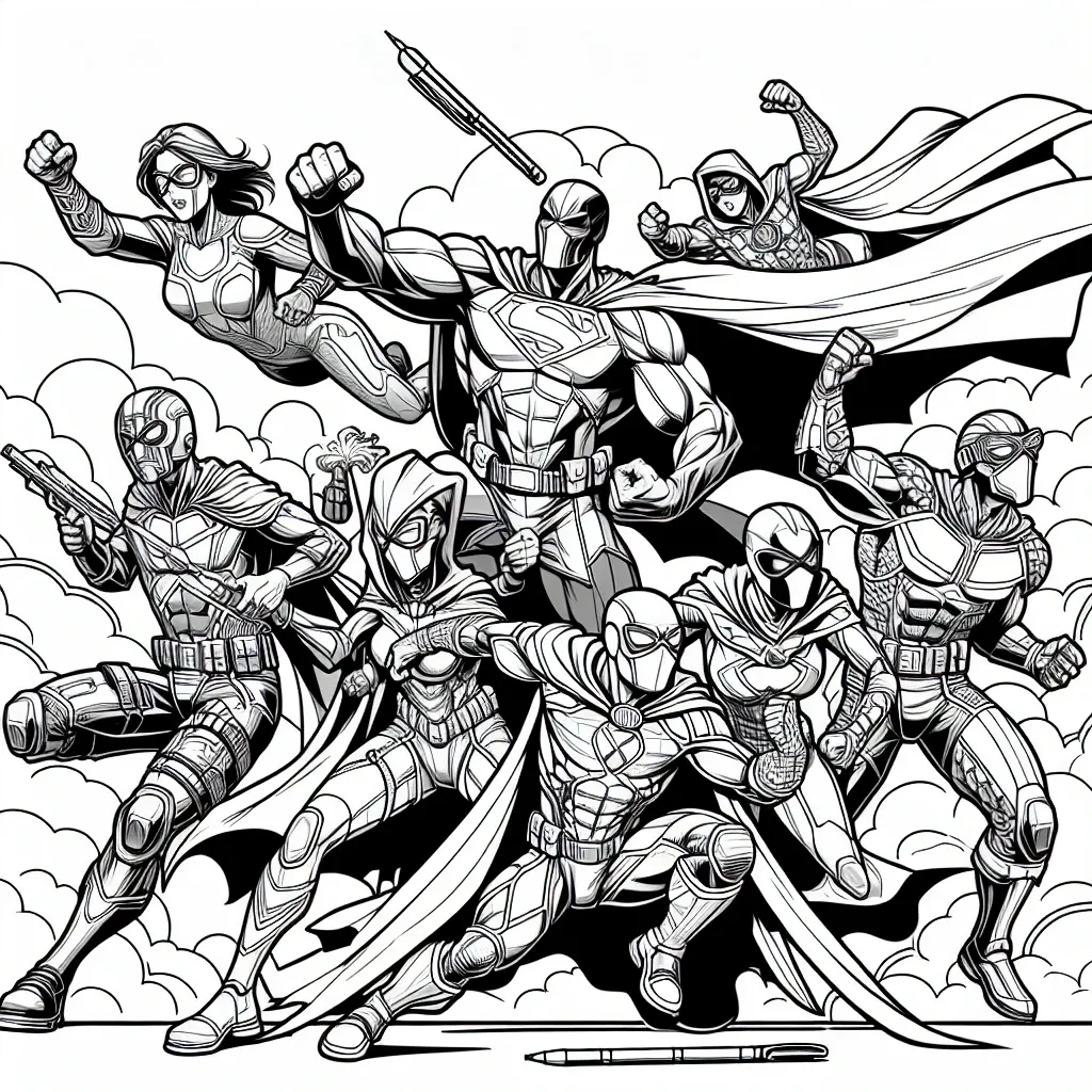 Unleash Your Superhero Powers with Our Avengers Coloring Page Collection!