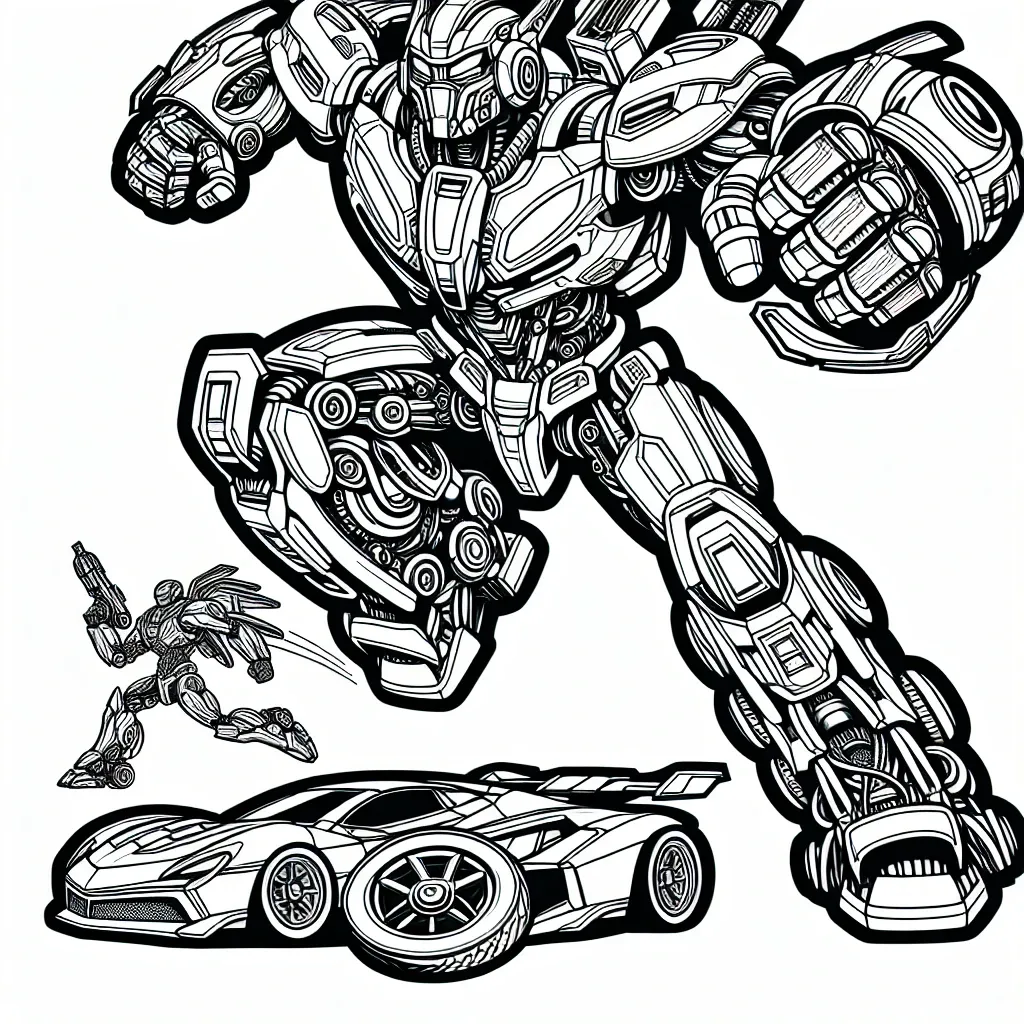 Unleash Your Creativity with Transformers Coloring Pages: A Must-Have for Fans of the Epic Franchise!