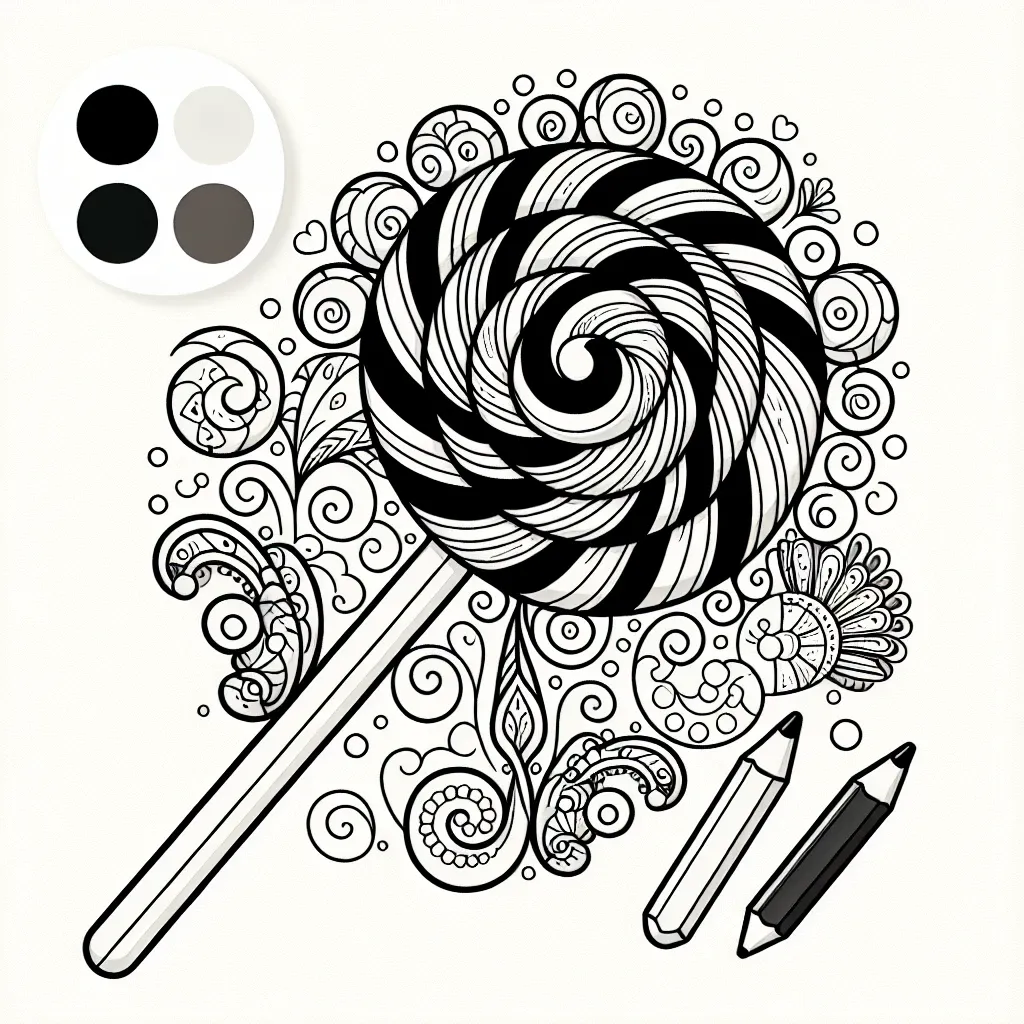 Get Creative with Our Lollipop Coloring Page: Sweet Fun for All Ages!