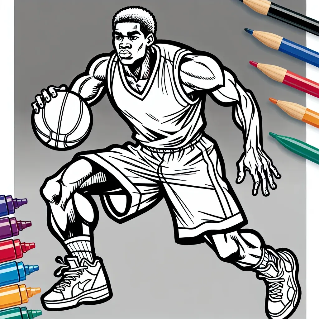 Free Printable Steph Curry Coloring Page for Basketball Fans!