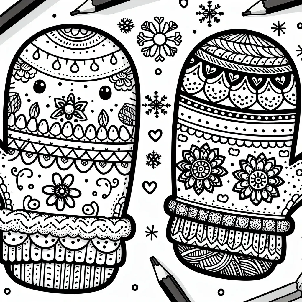 Get Cozy with Our Adorable Mitten Coloring Page Collection!