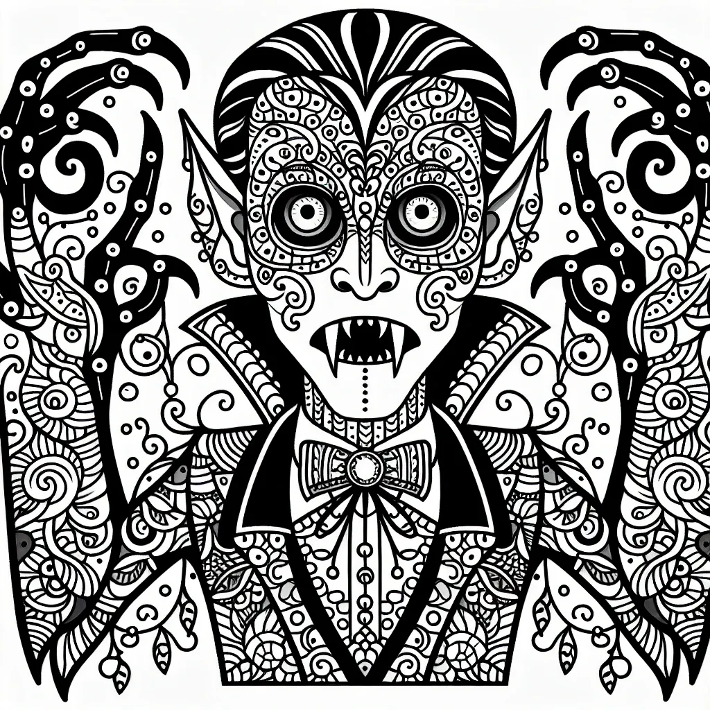 Sink Your Teeth into Fun with Our Vampire Coloring Pages!