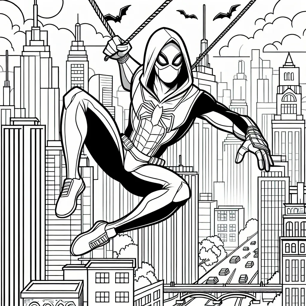 Swing into Action with our Spider-Man Across the Spider-Verse Coloring Pages!