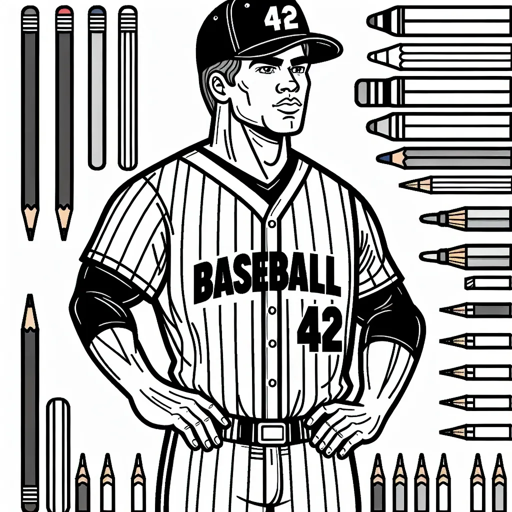 Free Printable Jackie Robinson Coloring Page: Celebrate the Legacy of a Baseball Legend!