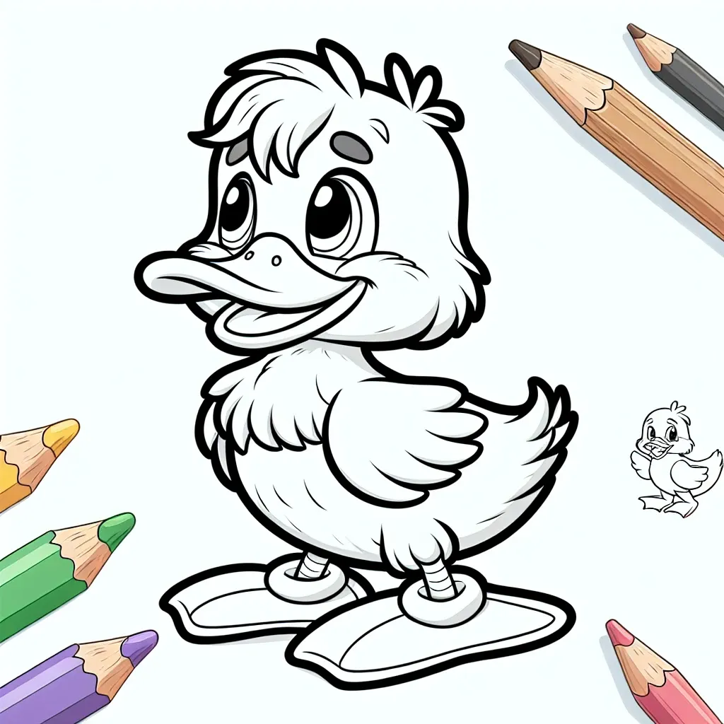 Get Quacking with Our Free Printable Donald Duck Coloring Page!