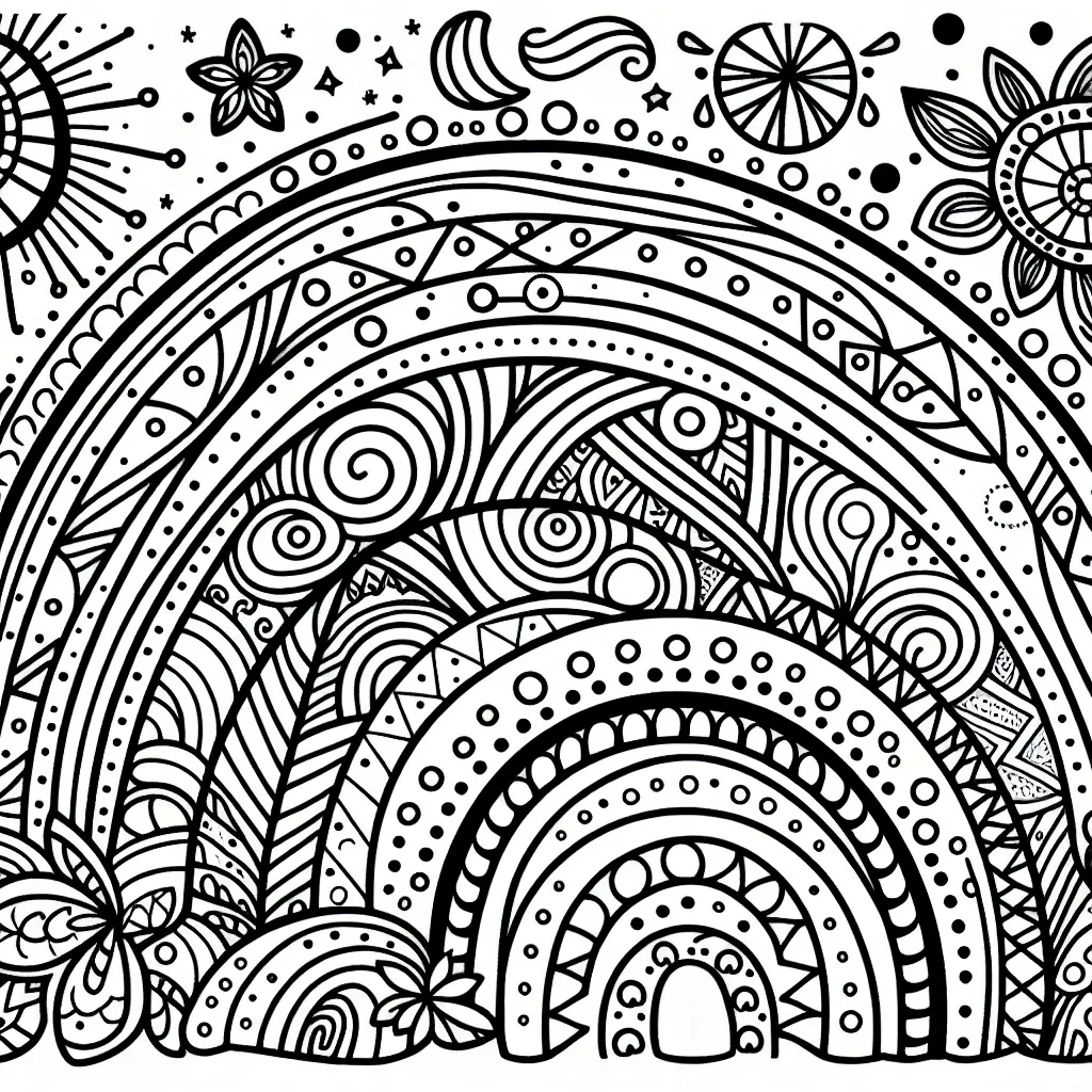 Get Creative with Our Free Rainbow Coloring Page Printable!