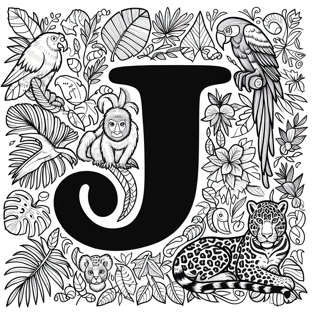 Get Creative with Our Letter J Coloring Page – Perfect for Kids Learning the Alphabet!