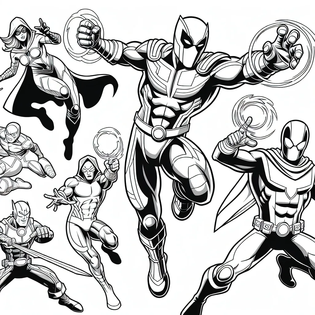 Unleash Your Inner Artist with Our Superhero Coloring Pages!