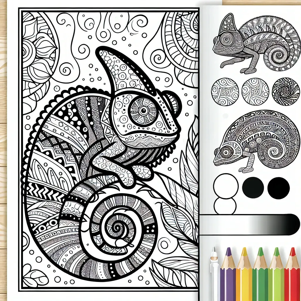 Get Creative with Our Chameleon Coloring Page – Fun and Vibrant Designs to Color!