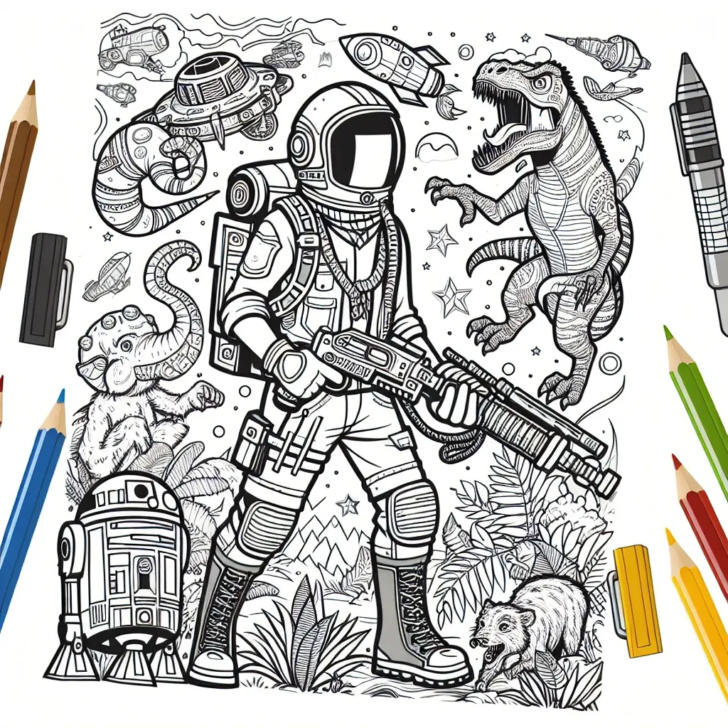 Adventurous Coloring Pages for Boys: Get Creative with Our Exciting Collection!