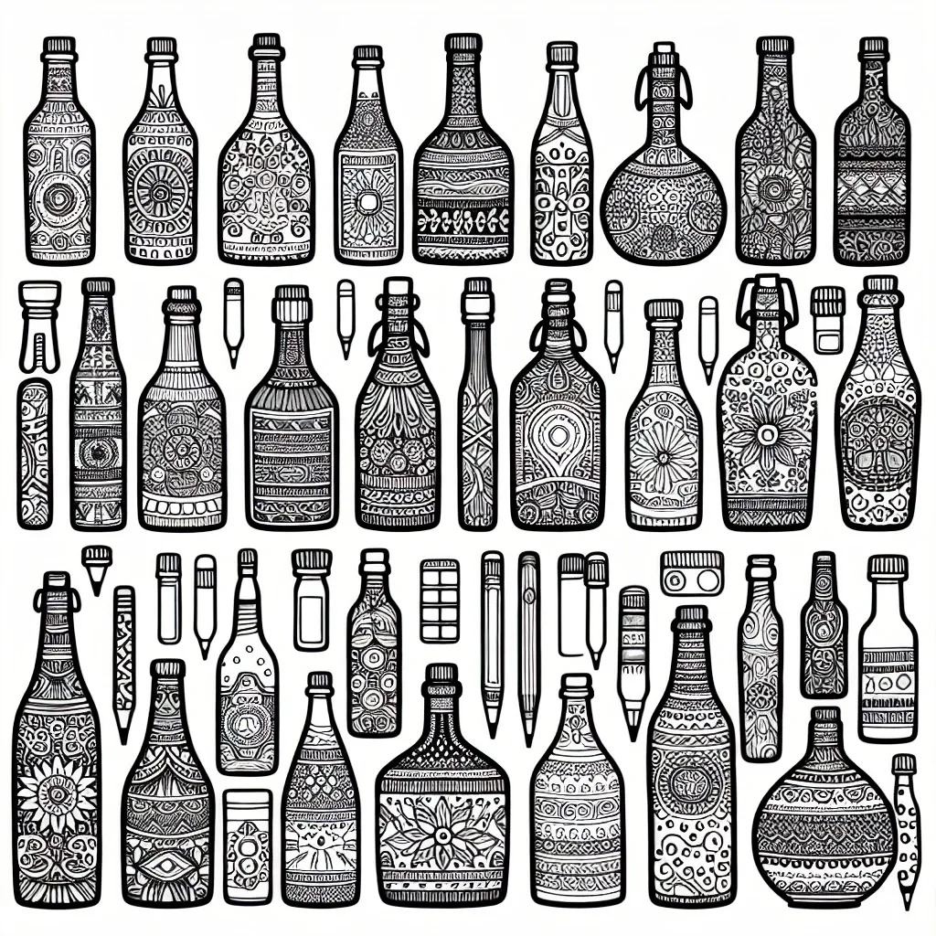 Unleash Your Creativity with our Prime Bottle Coloring Page Collection!