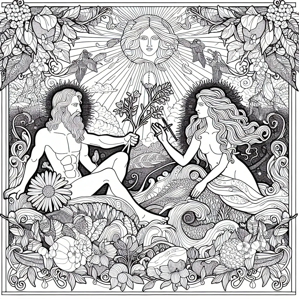 Discover the Best Adam and Eve Coloring Page for Kids – Fun and Educational Activities for Children!