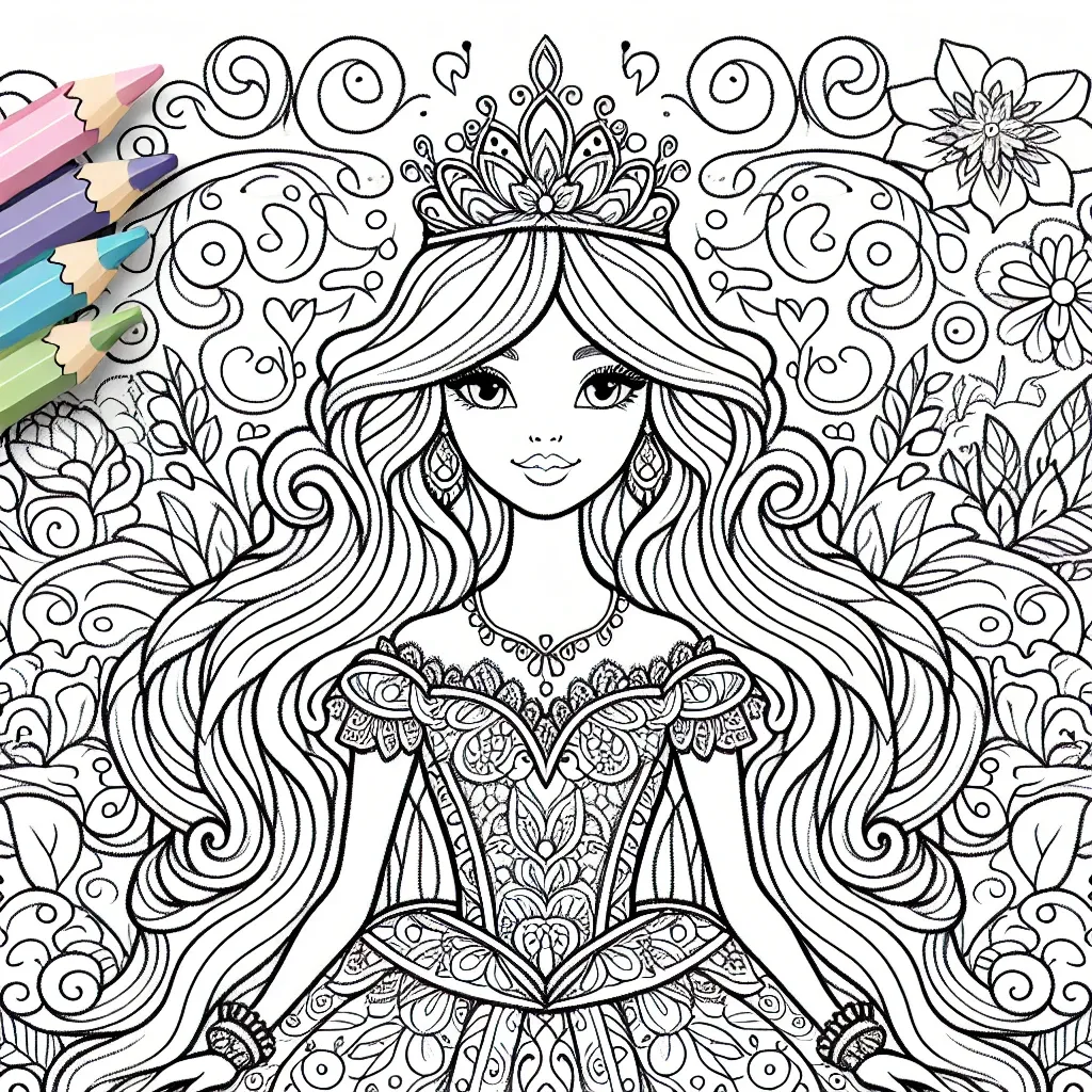 Unleash Your Creativity with Our Princess Belle Coloring Page – Perfect for Disney Fans!