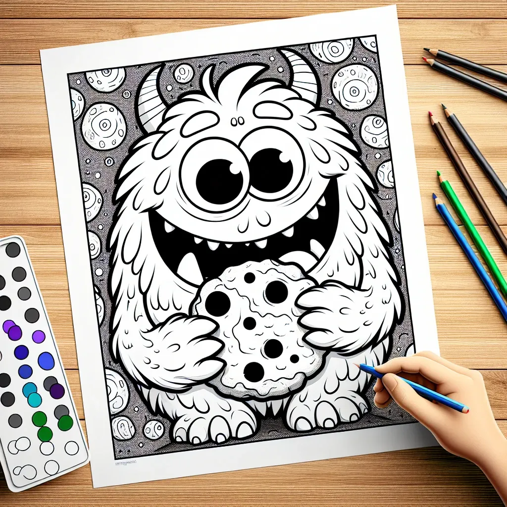 Unleash Your Creativity with our Cookie Monster Coloring Page Collection!