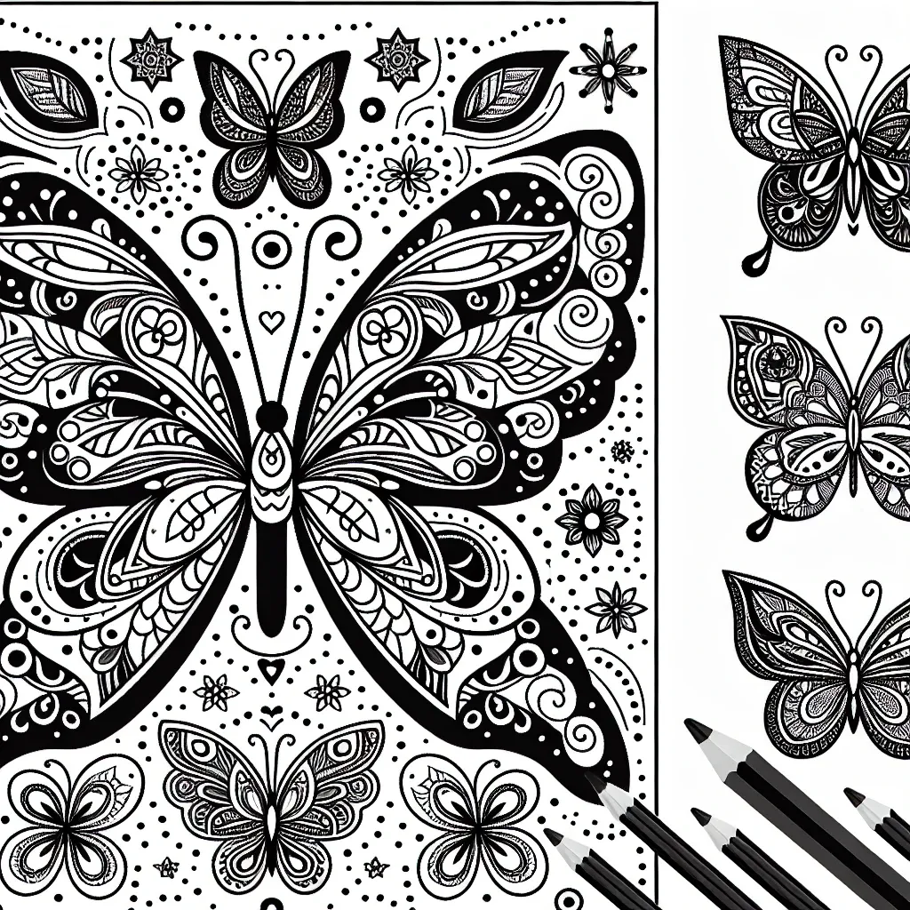 Get Creative with Our Beautiful Coloring Page Butterfly Designs!