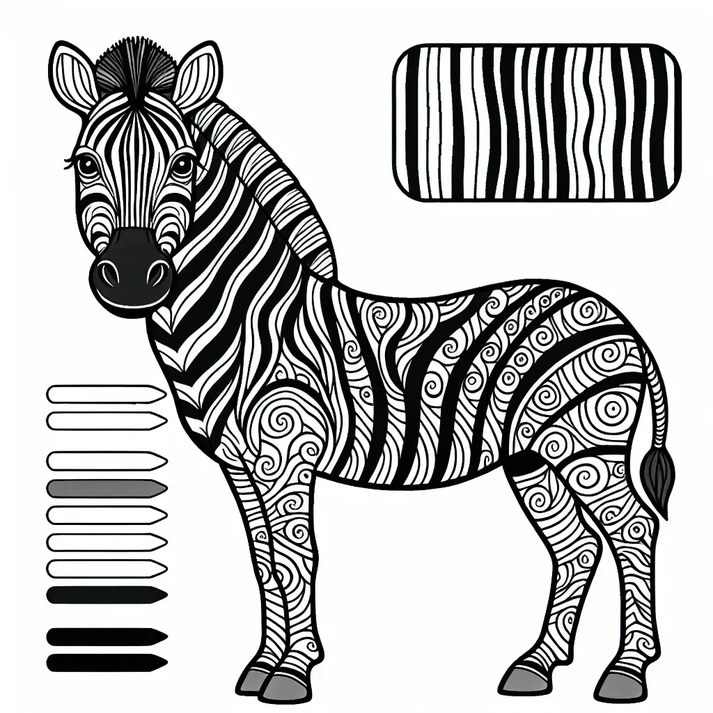 Unleash your creativity with our stunning zebra coloring page designs!