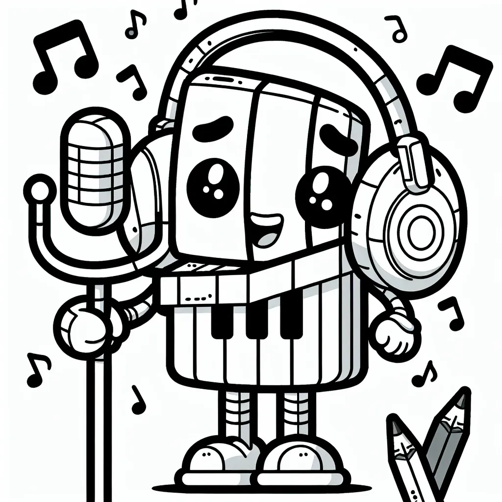 Get Creative with the Titan Speakerman Coloring Page: Perfect for Music Lovers!