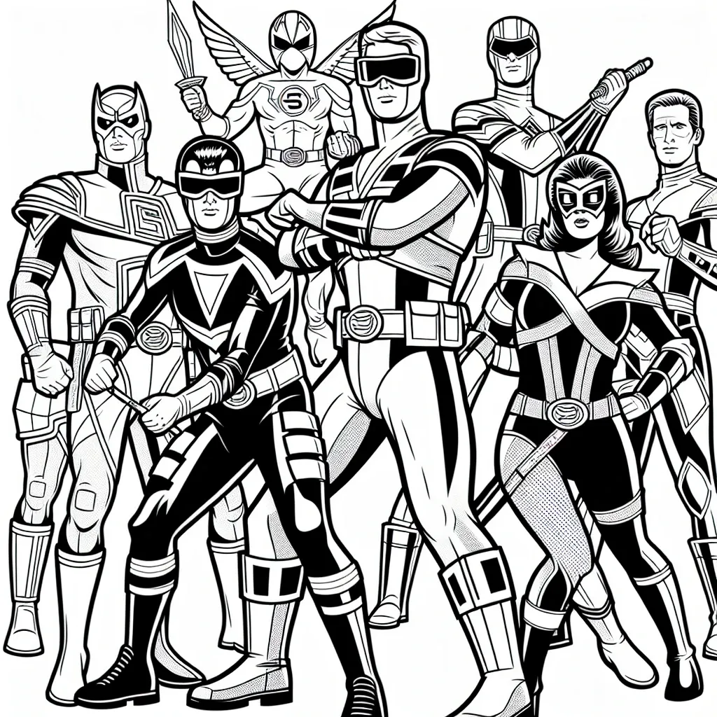 Unleash Your Inner Hero with our Power Ranger Coloring Page Collection!