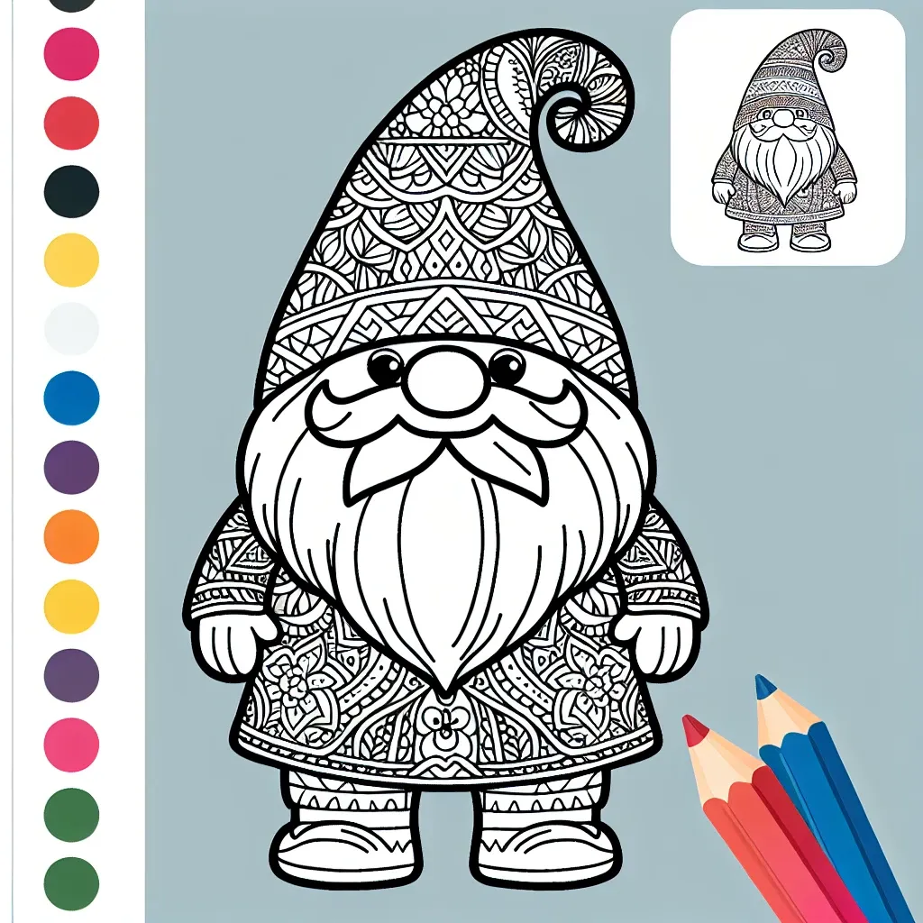 Get Creative with Our Fun Gnome Coloring Page Designs!