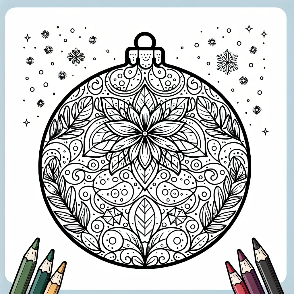 Get Festive with Our Ornament Coloring Pages: Perfect for Holiday Fun!