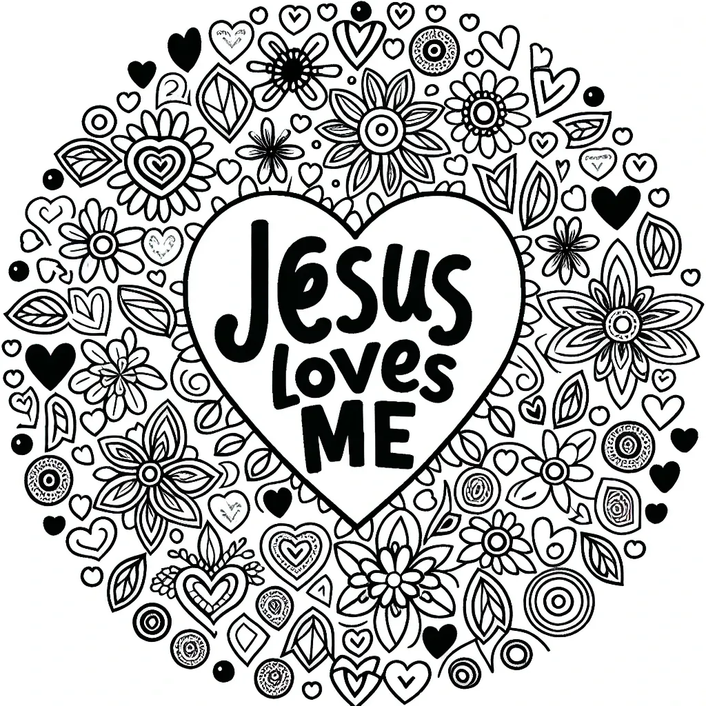 Spread the Message of Love with Our Jesus Loves Me Coloring Page Collection!