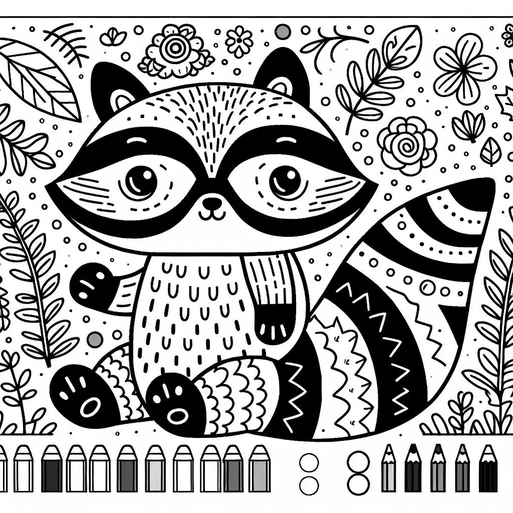 Get Creative with Our Raccoon Coloring Page: Fun and Free Printable Activity for Kids